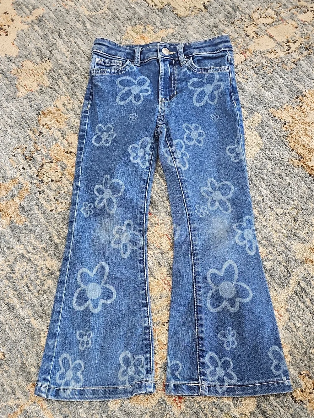 jumping beans Blue Floral Print Flared Jeans